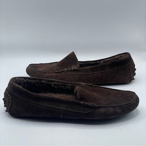 M. GEMI The Felize Shearling Brown Moccasin Size 41 Women's US Size 10